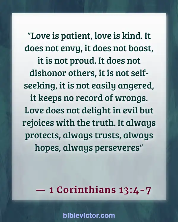 Bible verses About Engagement Before Marriage (1 Corinthians 13:4-7)