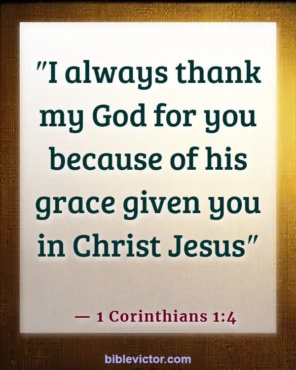 Bible verses About Intercessory Prayer (1 Corinthians 1:4)