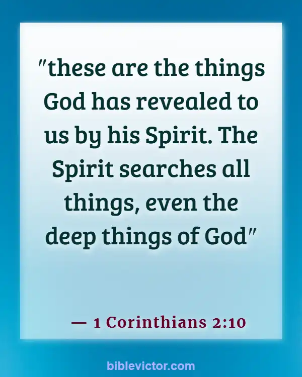 Bible verses About Intercessory Prayer (1 Corinthians 2:10)
