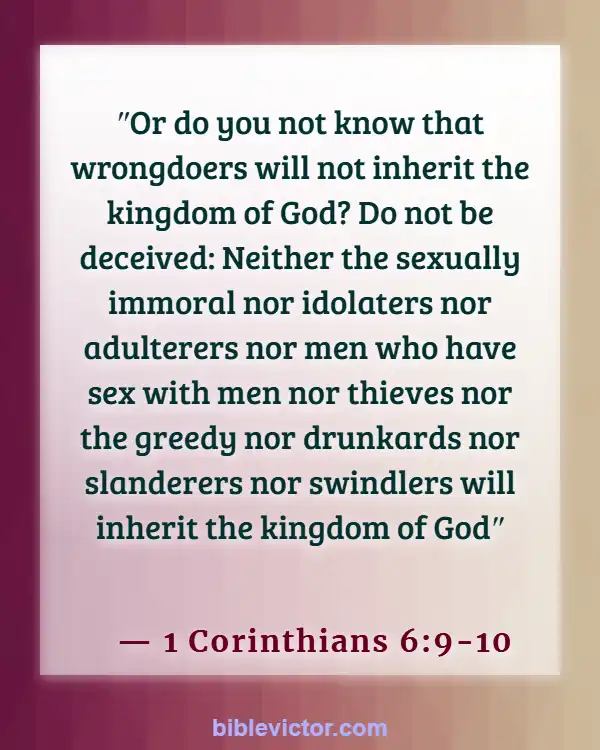 Bible verses About Overcoming Greed (1 Corinthians 6:9-10)