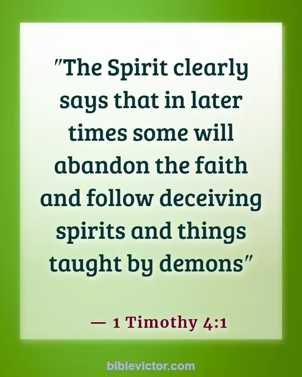 Bible verses About Angels And Demons (1 Timothy 4:1)
