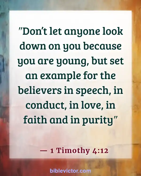 Bible Verses About Youth Serving God (1 Timothy 4:12)