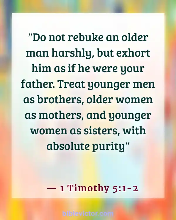 Bible verses About Engagement Before Marriage (1 Timothy 5:1-2)