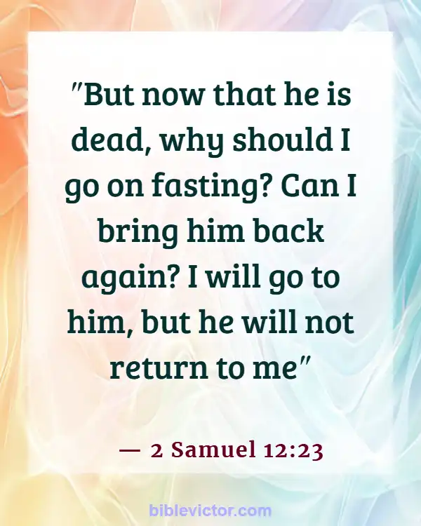 Bible verses About Children Going To Heaven (2 Samuel 12:23)