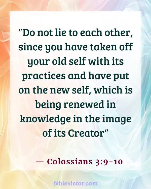 Bible verses About New Creation In Christ (Colossians 3:9-10)