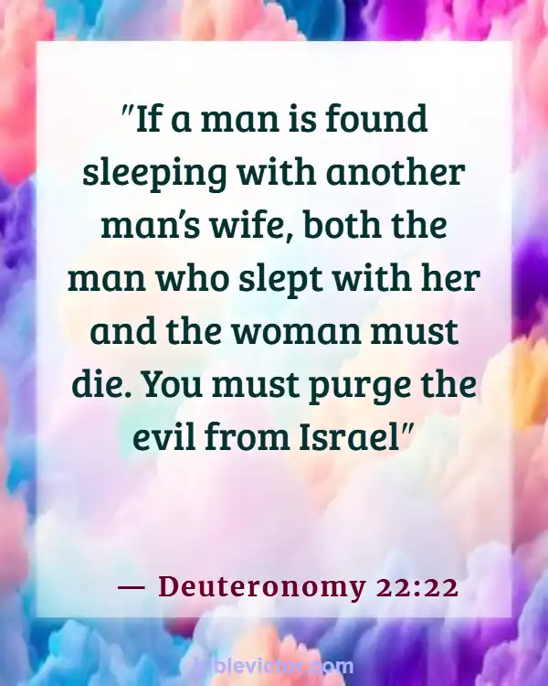 Bible verses About Divorce And Adultery (Deuteronomy 22:22)