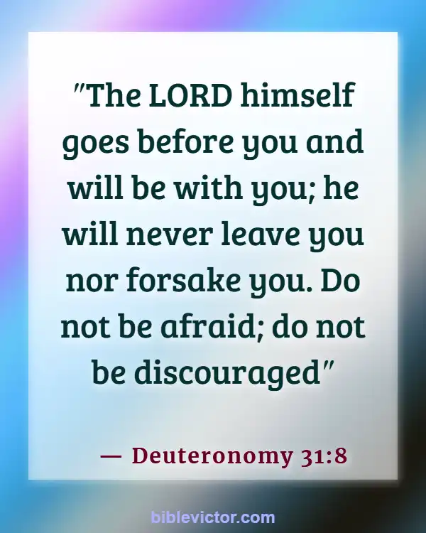 Bible Verse When You Need God Help (Deuteronomy 31:8)