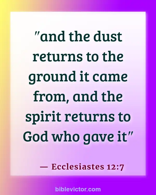 Bible verses About Body Soul And Spirit (Ecclesiastes 12:7)