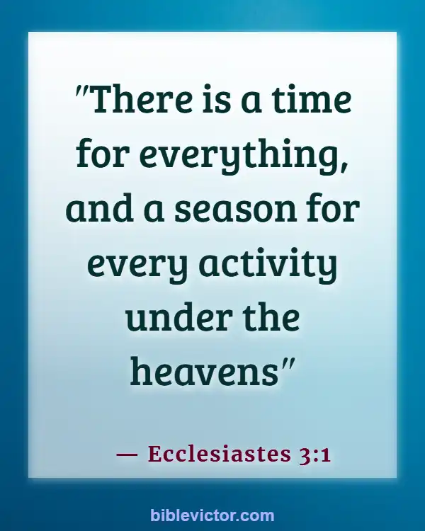 Bible Verse About Waiting on God’s Timing (Ecclesiastes 3:1)