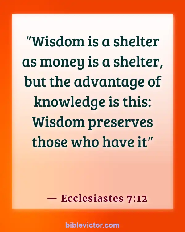 Bible verses About Lottery (Ecclesiastes 7:12)