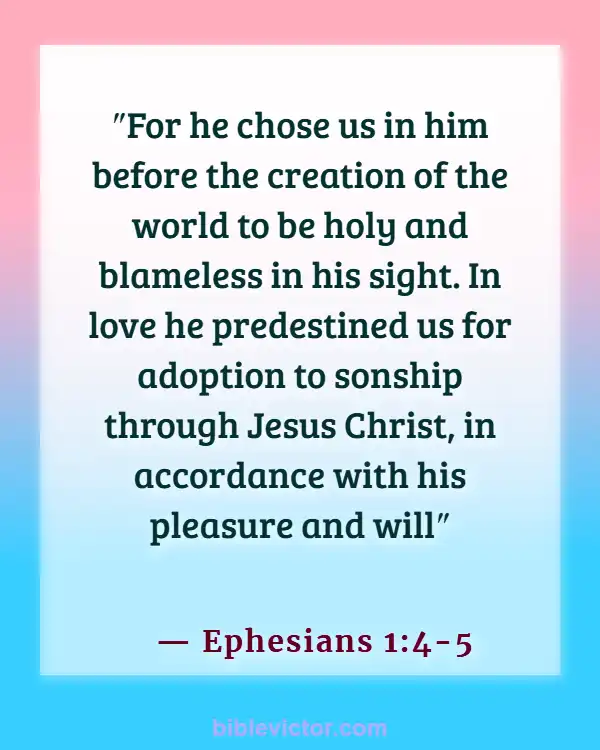 Bible Verses About God’s Love For Unbelievers (Ephesians 1:4-5)