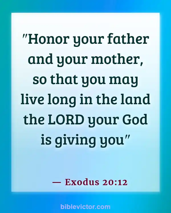 Bible verses About Honor Mother (Exodus 20:12)