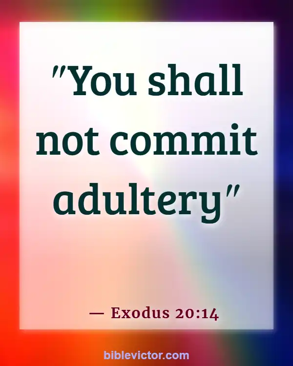 Bible verses About Divorce And Adultery (Exodus 20:14)