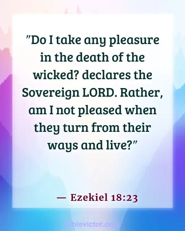 Bible verses About Unbeliever (Ezekiel 18:23)