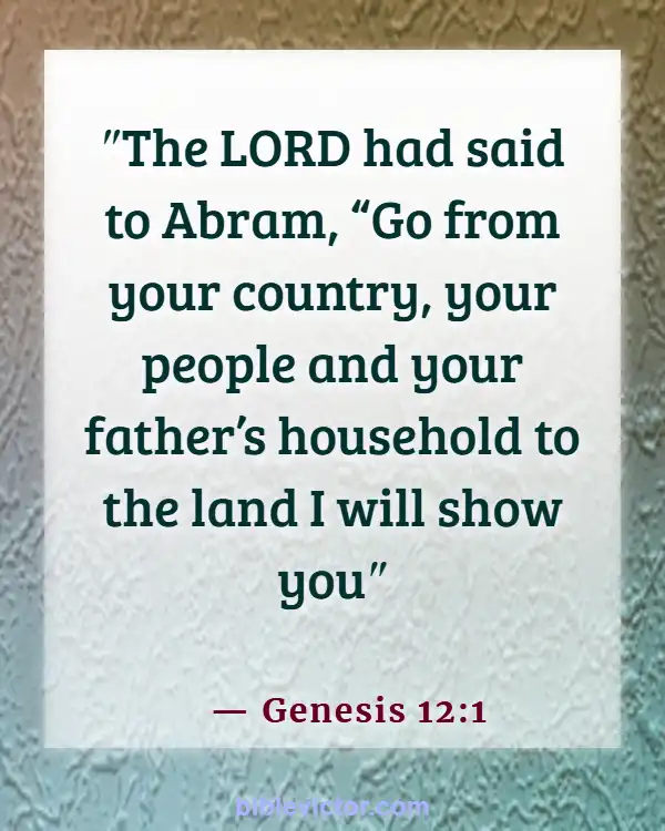 Bible Verses About Leaving Family For God (Genesis 12:1)