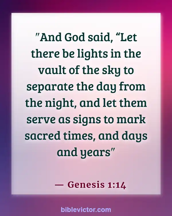 Bible verses About Power Of The Word (Genesis 1:14)