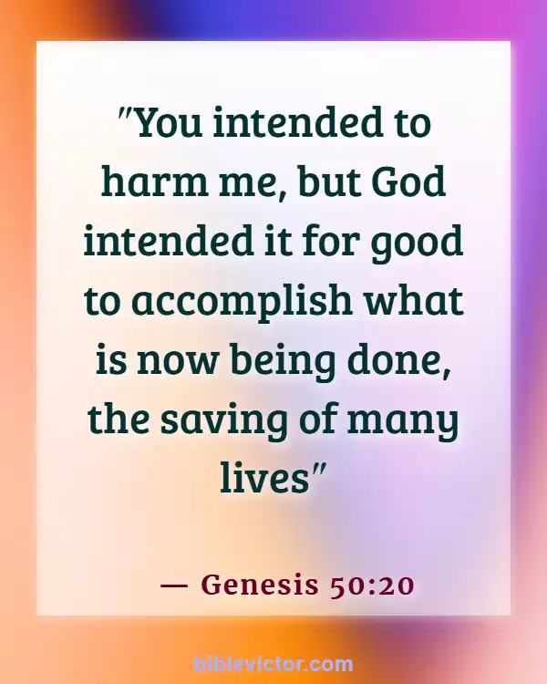 Bible Verse When God Is With You (Genesis 50:20)