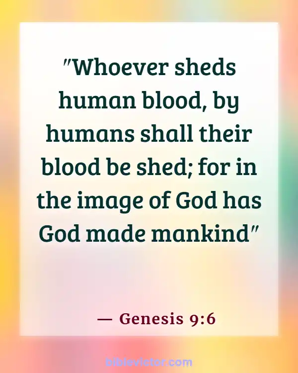 Bible verses About Punishment For Murder (Genesis 9:6)