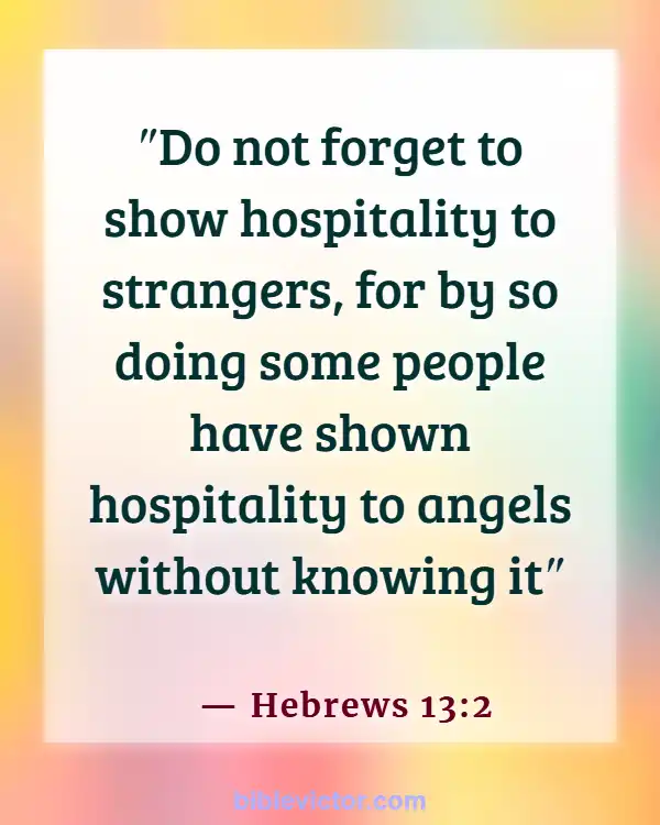 Bible verses About Angels And Demons (Hebrews 13:2)