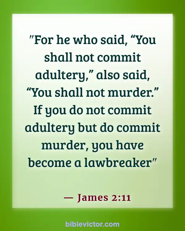 Bible verses About Punishment For Murder (James 2:11)