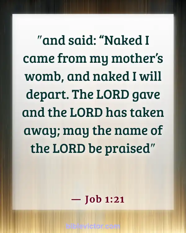 Bible verses About Praising God (Job 1:21)