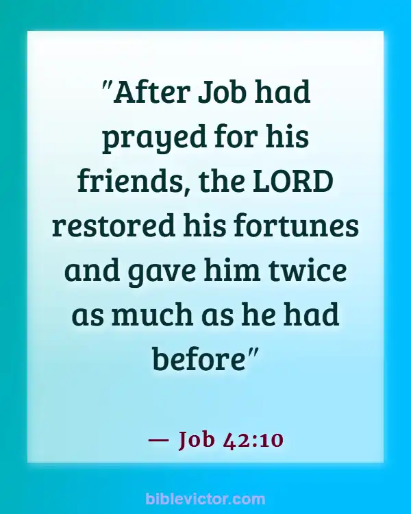 Bible verses About Intercessory Prayer (Job 42:10)