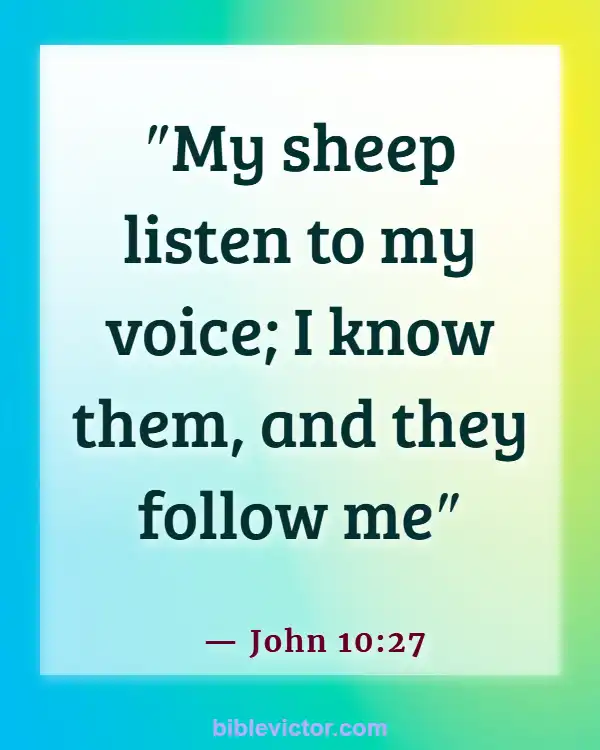 Bible verses About Angels And Demons (John 10:27)