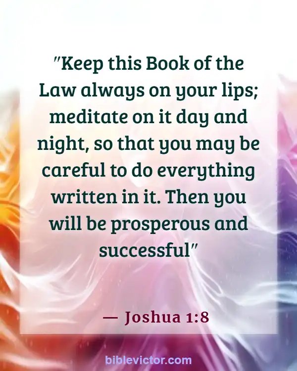 Bible verses About Peace Of Mind (Joshua 1:8)