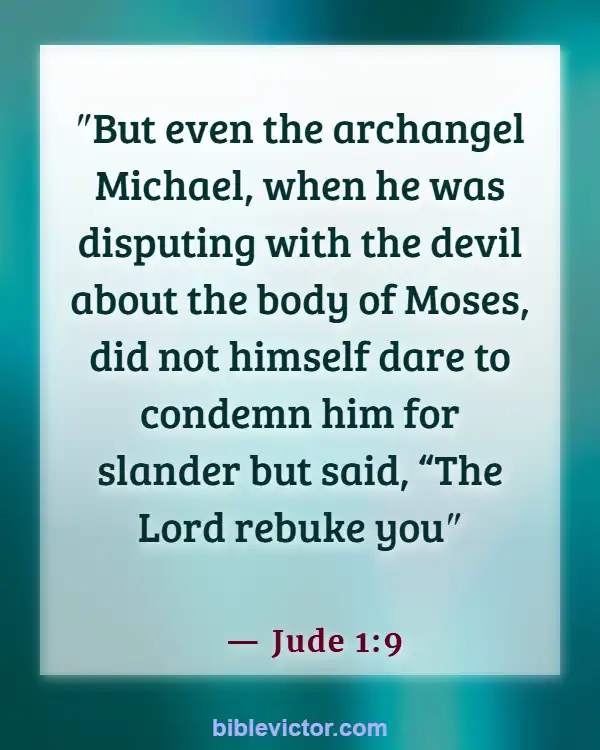 Bible verses About Angels And Demons (Jude 1:9)