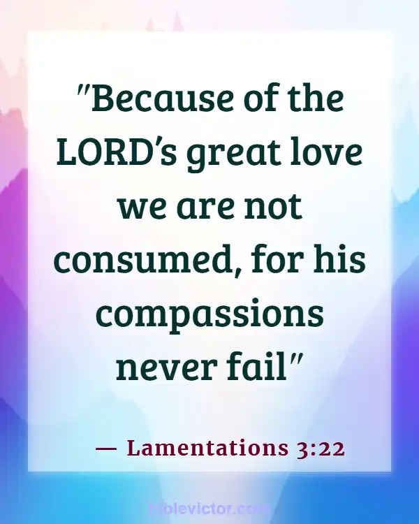Bible Verses About The Wicked Being Punished (Lamentations 3:22)