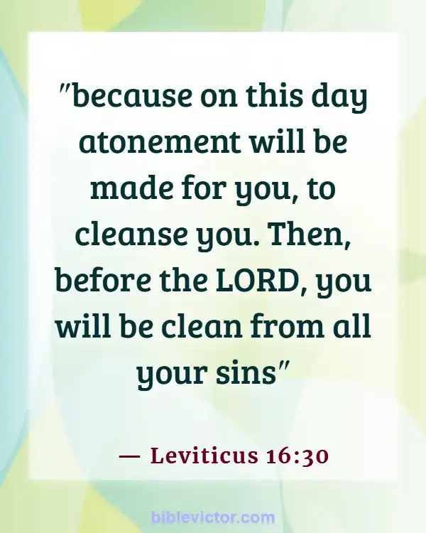Bible verses About Atonement (Leviticus 16:30)