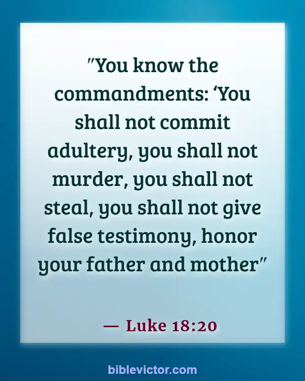 Bible verses About Honor Mother (Luke 18:20)