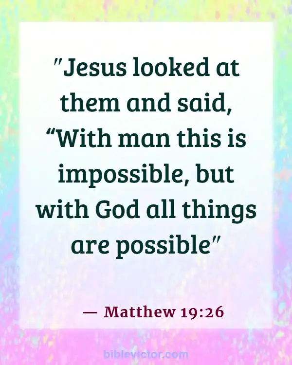 Bible Verses About Love And Trust In A Relationships (Matthew 19:26)