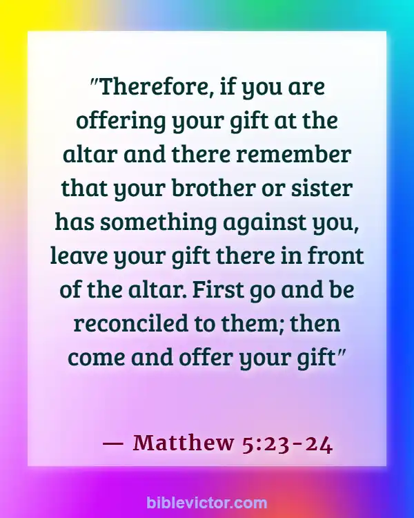Bible verses About Atonement (Matthew 5:23-24)