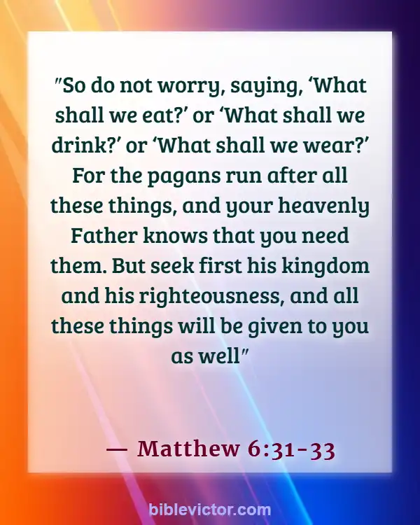 Bible verses About Lottery (Matthew 6:31-33)