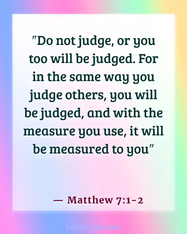 Bible verses About Unbeliever (Matthew 7:1-2)