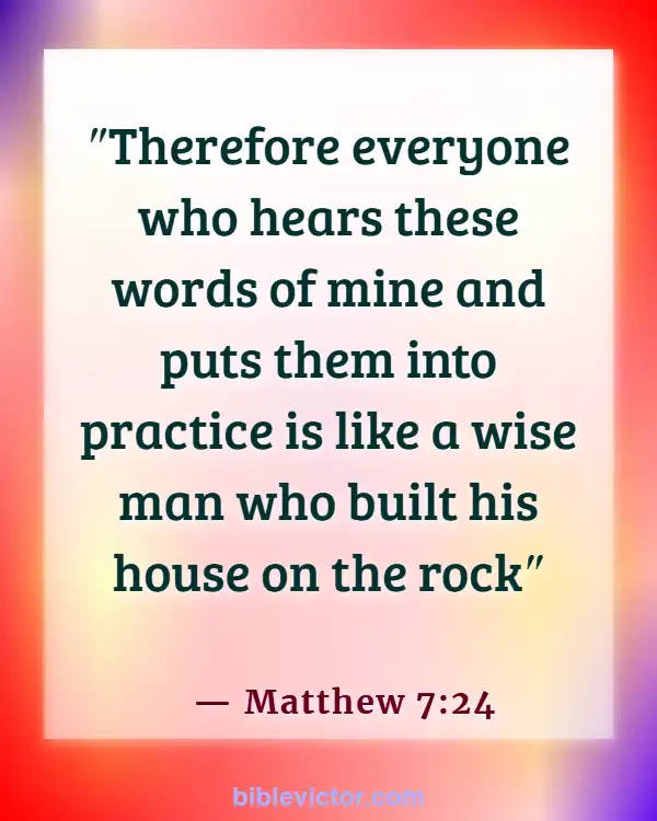 Bible Verses About Love And Trust In A Relationships (Matthew 7:24)