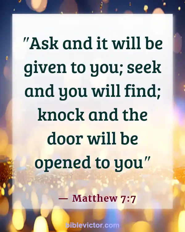 Bible Verse When You Need God Help (Matthew 7:7)