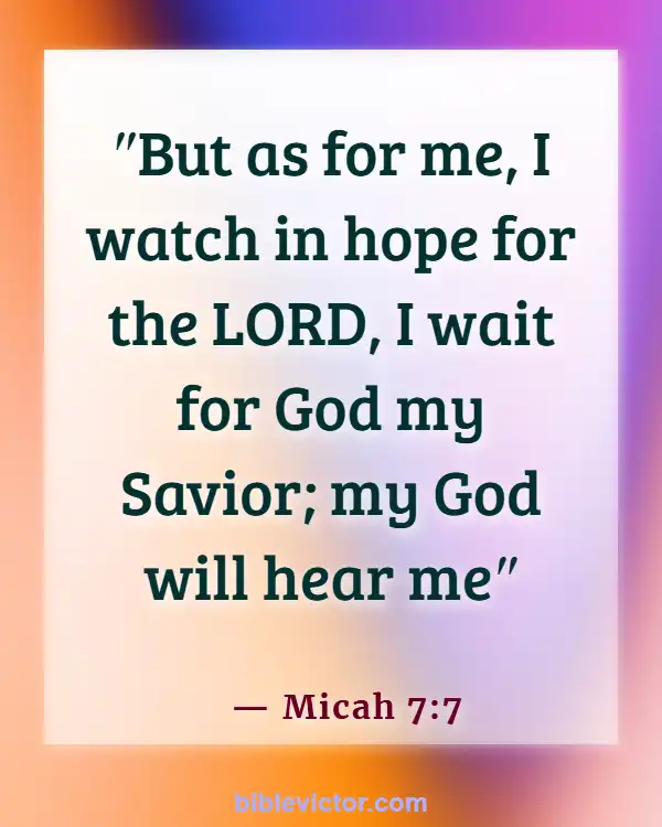 Bible Verse About Waiting on God’s Timing (Micah 7:7)