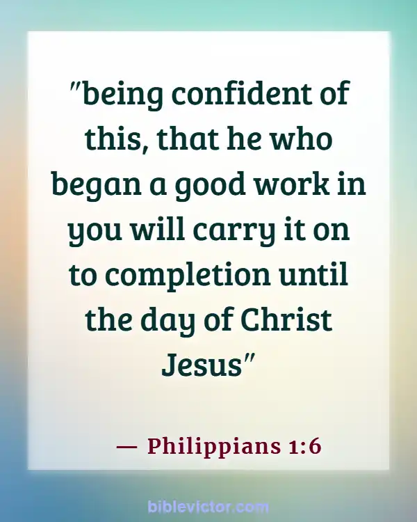 Bible verses About New Creation In Christ (Philippians 1:6)