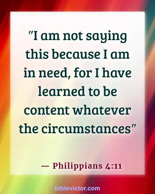 Bible verses About Overcoming Greed (Philippians 4:11)