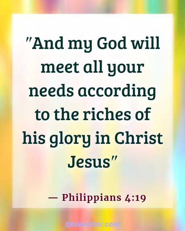 Bible verses About Lottery (Philippians 4:19)