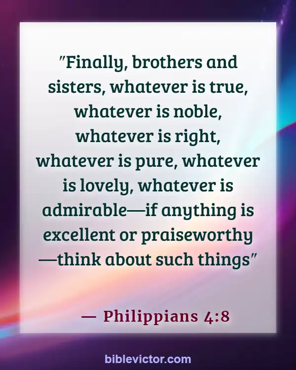 Bible verses About Bad Language (Philippians 4:8)