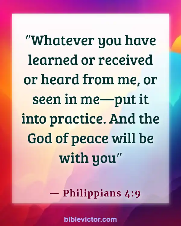 Bible Verse When You Need God Help (Philippians 4:9)