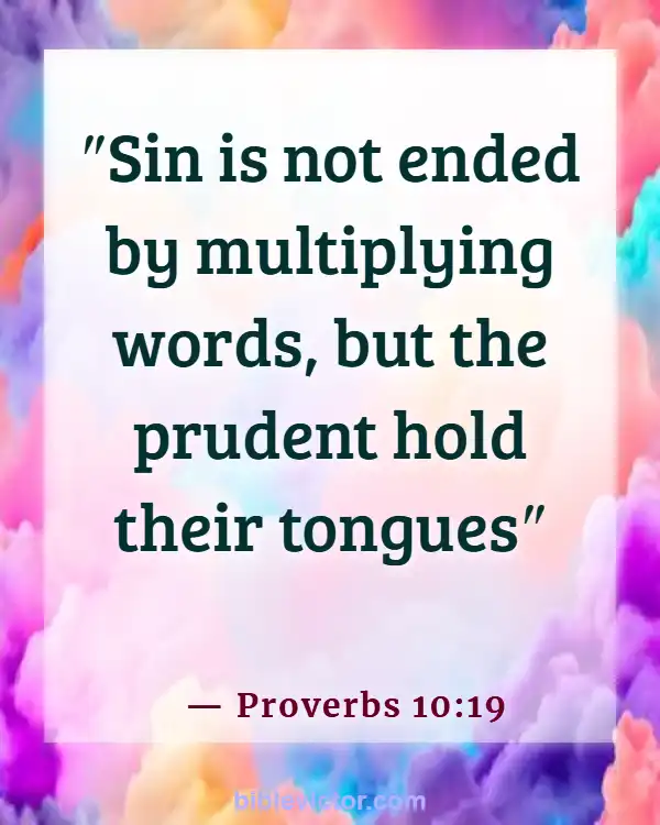 Bible verses About Bad Language (Proverbs 10:19)
