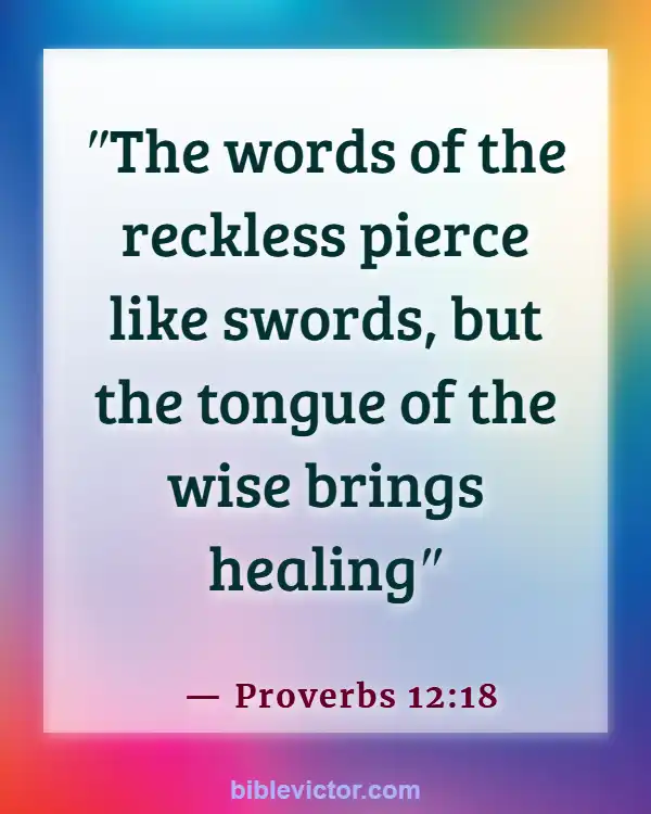 Bible verses About Bad Language (Proverbs 12:18)