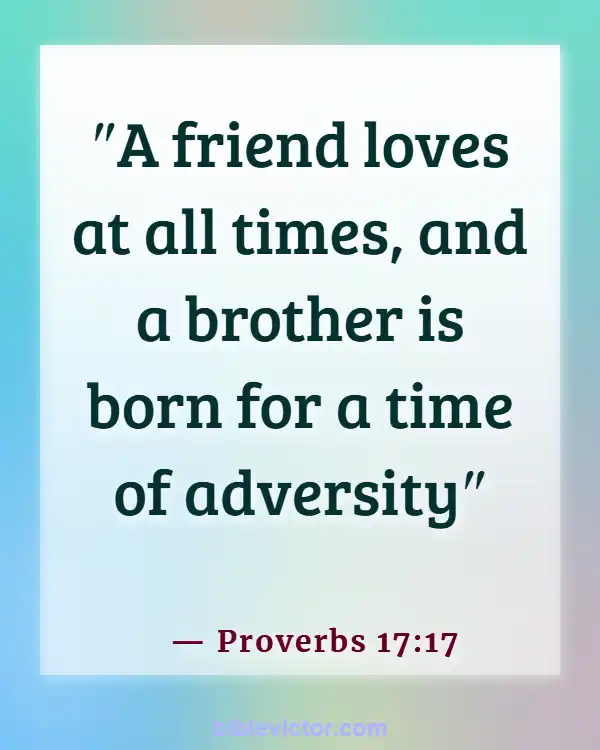 Bible verses About Boyfriends And Girlfriends (Proverbs 17:17)