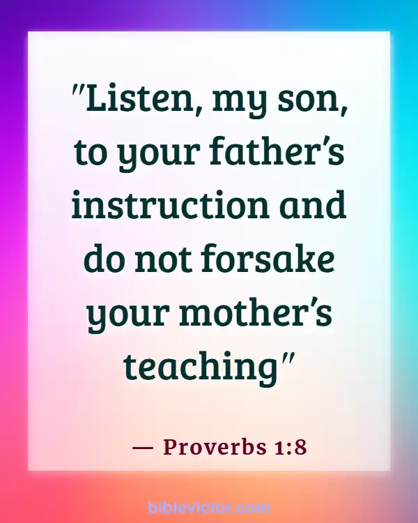 Bible verses About Honor Mother (Proverbs 1:8)