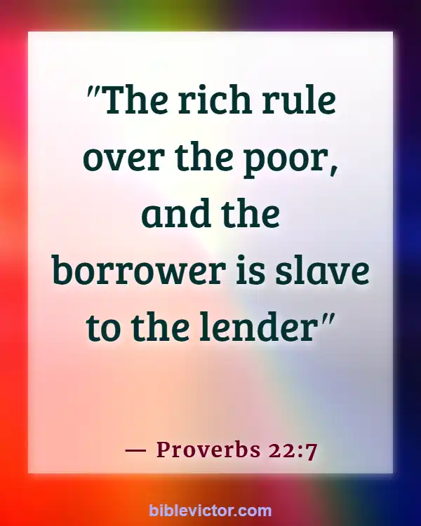 Bible verses About Handling Money (Proverbs 22:7)