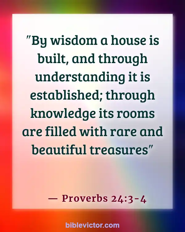 Bible verses About Engagement Before Marriage (Proverbs 24:3-4)